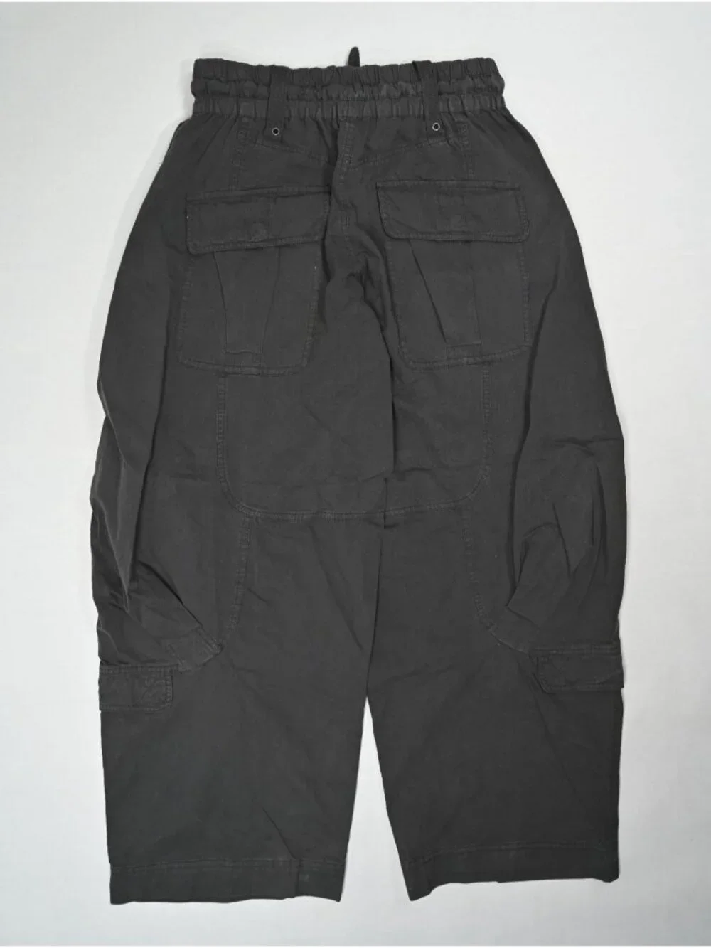 Free People We The Free Onset Pull-On Cargo Pants in Black Sand
